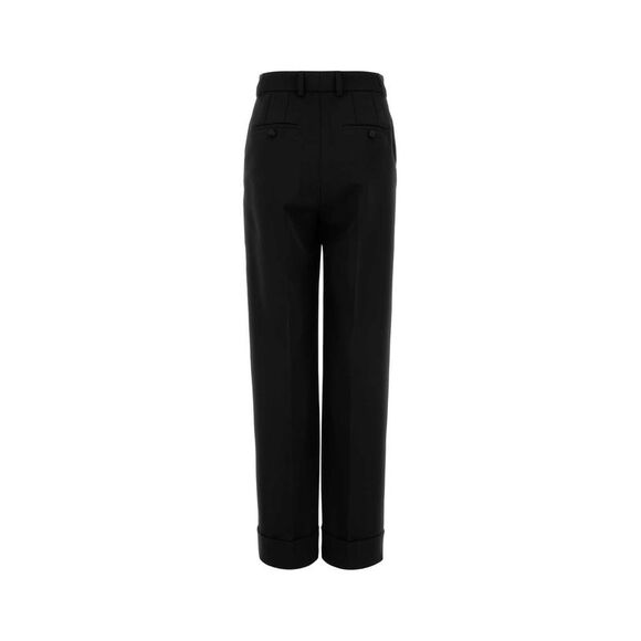 Dolce & Gabbana Women Black Wool Pant